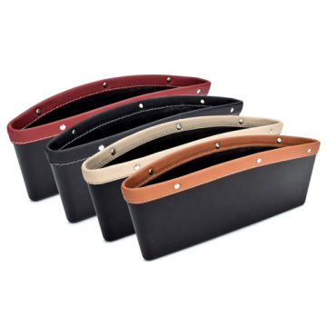 Car Seat Gap Debris Mobile Phone Storage Box - Leather and Plastic Organizer