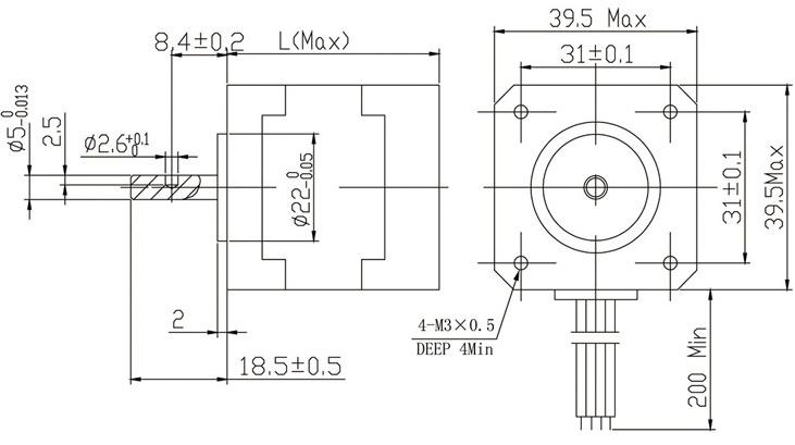 Dimensions NEMA 16