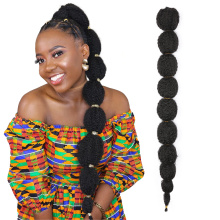 Alileader recommande 13 couleurs Yaki Ponytail DrawString Lantern Bubble Pony Pony Wave Wave Synthetic Hair avec bande élastique