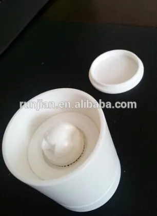 Plastic Glass sea salt grinder