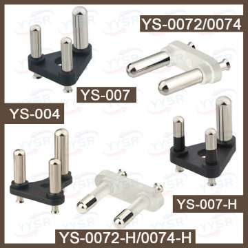 India Is Plug Insert 2.5A 5/6A 10A 15/16A Crimping Soldering Crew Brass Pin