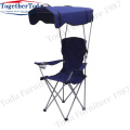 Portable foldable outdoor beach chair with shade