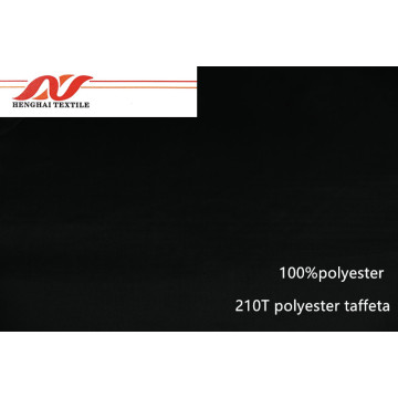 Svart 100% polyester 210T polyester taft