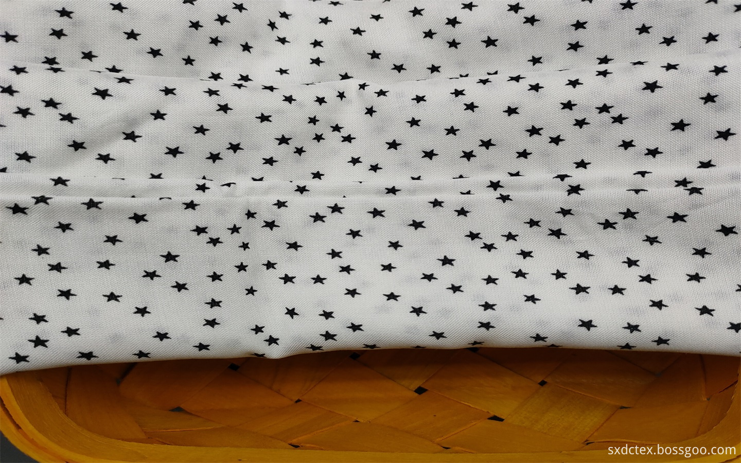 Fancy Rayon Challis Star Print Woven Skirt Fabric