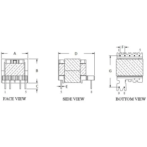 Ee16 Dry Type High Voltage Planar Transformer