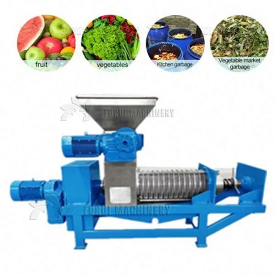 High-Efficiency Food Waste Processing: FR-260 Residue Dewatering Screw Press and Wheat Grass Juicing Machine