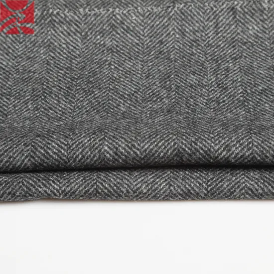 Herringbone Single Face Wool Fabric For Garment