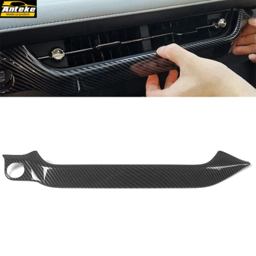 OEM Car ABS คาร์บอนไฟเบอร์อุปกรณ์ตกแต่งภายในสำหรับ Ford Mondeo Center Console Vent Decoration