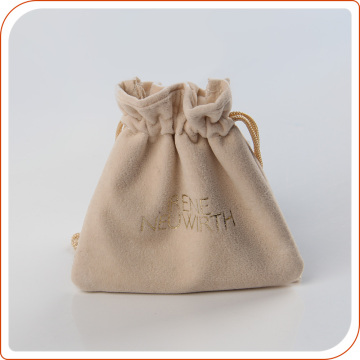 Wholesale luxury logo printed custom drawstring jewelry pouch/bag