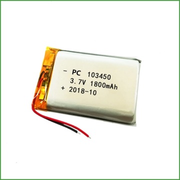 사용자 지정 103450 3.7V 1800mAh 리튬 폴리머 배터리