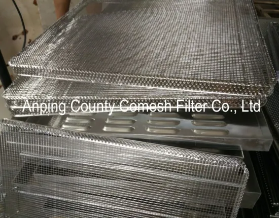 Stainless steel baking sheet punching tray