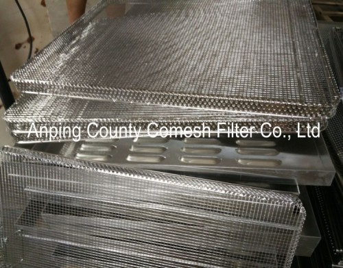 Two Tray Process Filtering 304 Stainless Steel Wire Mesh Filtering Tray, High Quality 304 ...