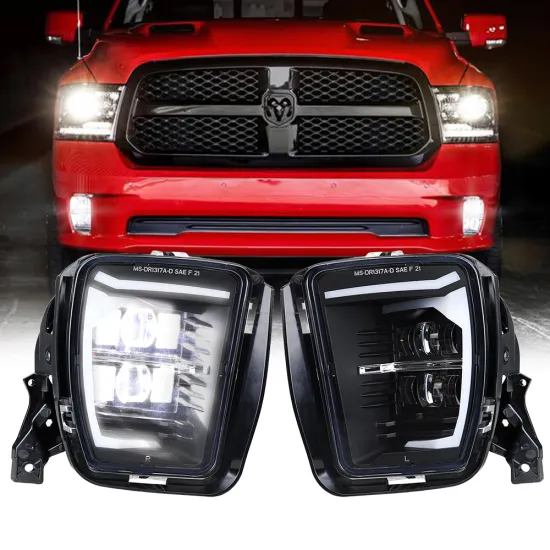 Wukma Led Pickup Fog Lights for Dodge Ram 1500 2013-2018