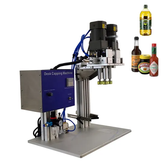 High Accuracy Chemical Industry Capping Machine for Small Scale Tabletop Packaging
