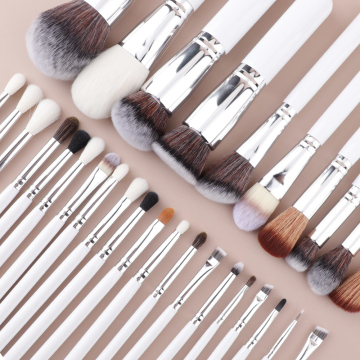 Wholesale Private Label 30 Pcs Vegan Makeup Brush Set with Wooden Handles