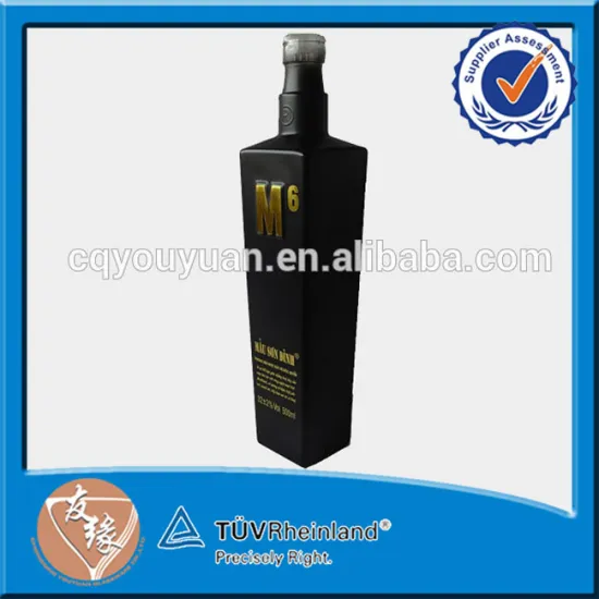 Hot Sale Spray 500ml Black Glass Bottle