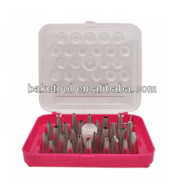 26pcs Fondant Cake Decorating Tip Piping Nozzles Set