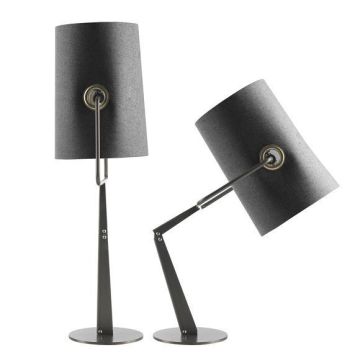 LEDER dekorativ metallbordslampa