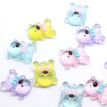 Glitter Artificial Resin Bear Charms Cartoon Bear Beads for DIY Hair Accessories Handmade Phone Case Ornament