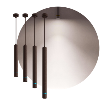 Lámpara colgante lineal de aluminio con riel colgante de techo nórdico