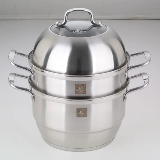 304 Stainless Steel Induction Kitchen Food Steamer Pot