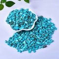 Multi Size Turquoise Chips Beads Turquoise Tumbled Stone Irregular Shaped Healing Crystal Loose Beads for Home Decoration