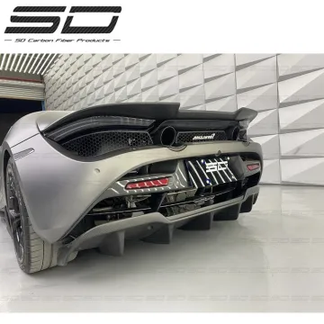 REAR BUMPER DIFFUSER MCLAREN 720S 2017-2019 RY STYLE DRY CARBON FIBER