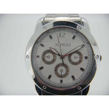 S/S watch band Alloy case mens classical wrist watch 2012