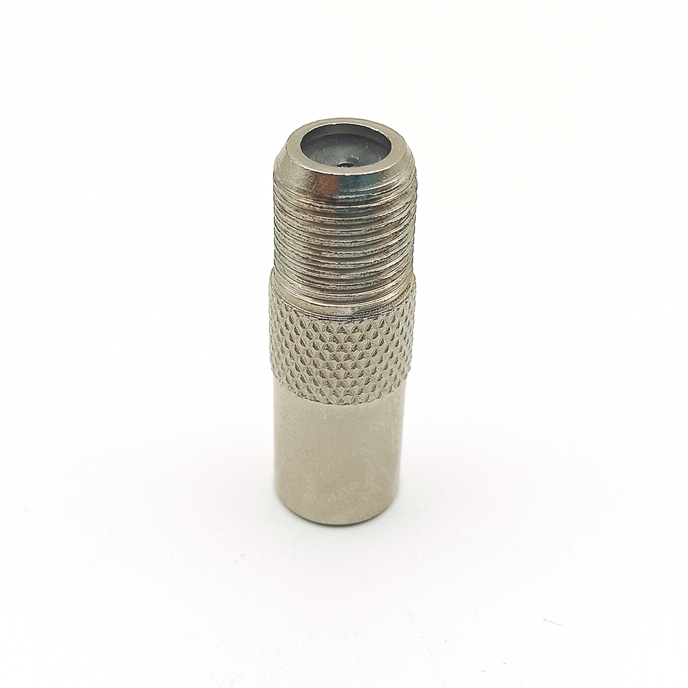 F Female To TV Male Plug Coaxial Adapter
