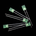 2×5×7mm Green Rectangle Through-hole LED Lamps