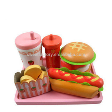 Happy wooden food cutting kitchen toys