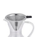 صب فوق صانع القهوة البورسليكات الزجاج carafe