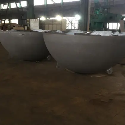 Clad material Hemispherical heads