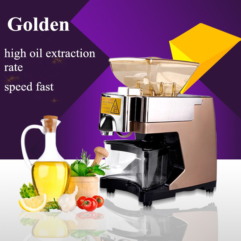 Mini oil pressing machine soybean home use oil pressers cold peanuts electric automatic oil press machine