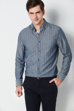 Formal high quality cotton long sleeve mens shirts