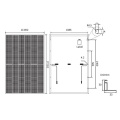 TOPCON 16BB 182mm 108cells Solar Panels