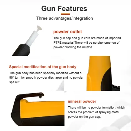 Stable Spraying Powder Coating Gun for Powder Painting Systems