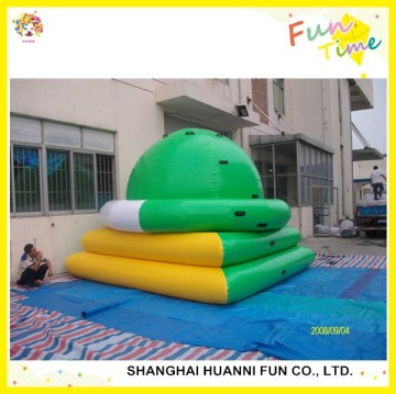 Hot sale water park game, inflatable water UFO trampoline supplier