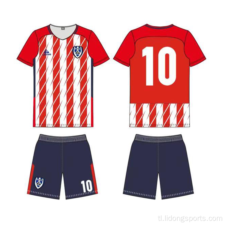 Pakyawan murang soccer shirt pasadyang berdeng football jersey