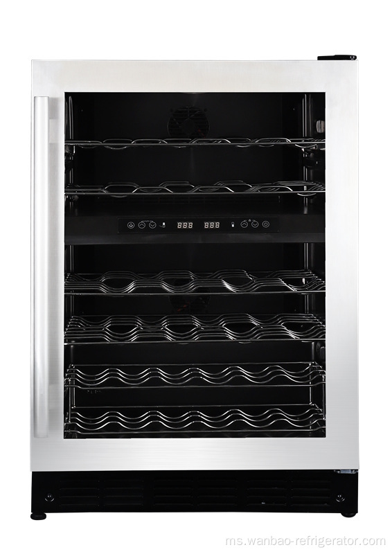 WS-155Web Wine Cooler dengan dua zon suhu