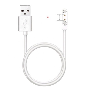 Akıllı İzleme için Özelleştirilmiş USB Manyetik Pogo Pin Şarj Cihazı 4.0mm 2pin