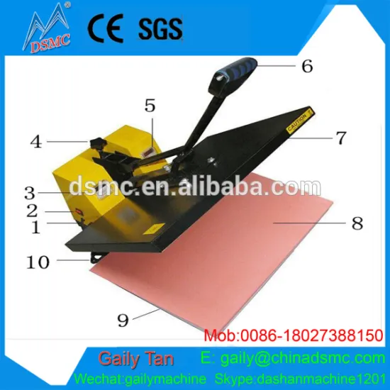 38*38 t shirts manual heat press machine