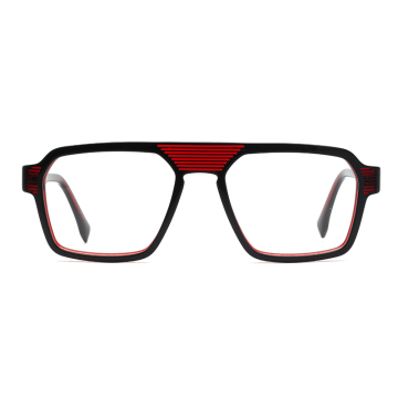 Oversized Square Unisex Acetate Frame Optical Glasses