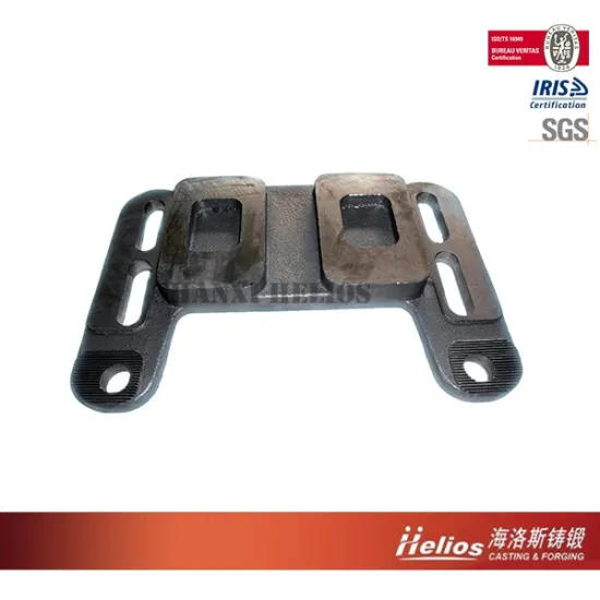 Metal base plate for combine harvester