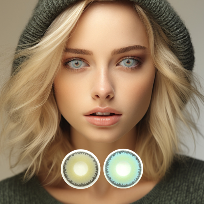 Wear makeup with colored contact lenses every year