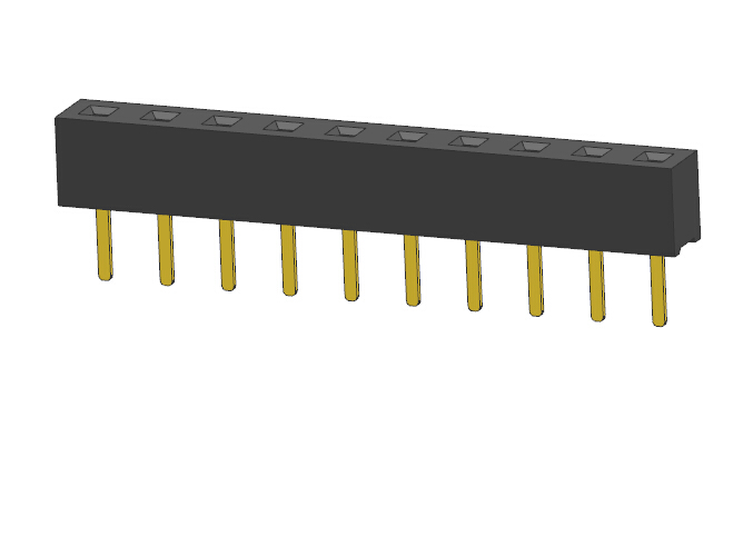 2.54mm単列ストレートソケットメスヘッダー