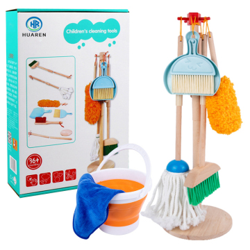 High-Quality Detachable Broom and Mop Pretend Play Housekeeping Set for Kids Toy