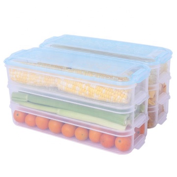Factory Wholesale PP Kitchen Stackable Refrigerator Food Storage Plastic Box