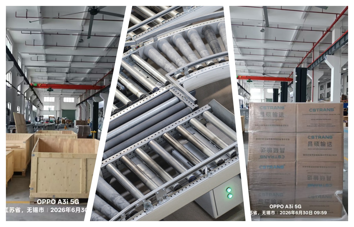 CSTRANS roller conveyor production workshop,