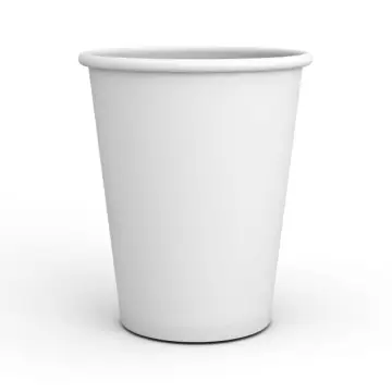 Pure White Disposable Paper Cups Coffee Drinking Cup